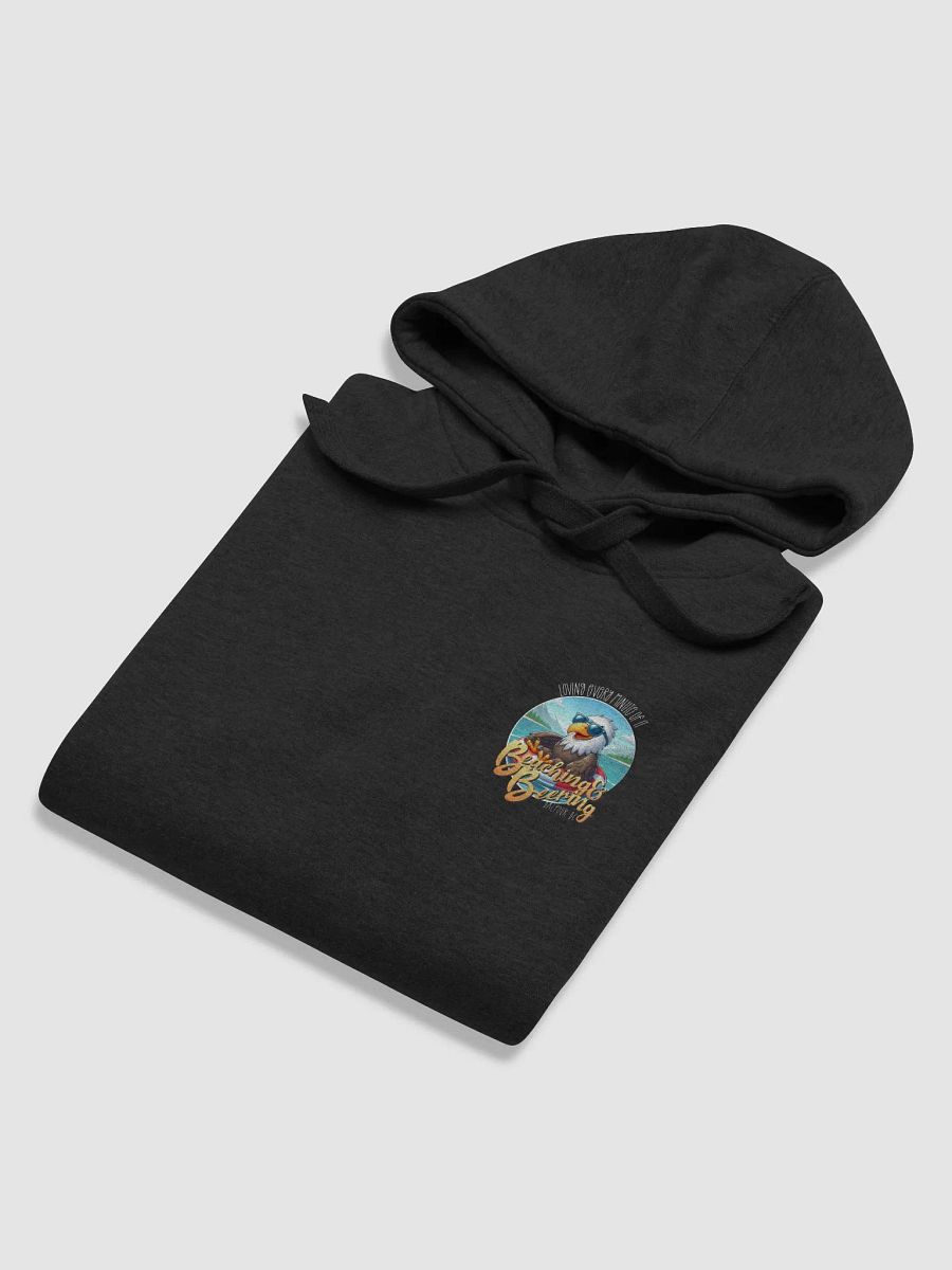 Beaching and Beering Classic Hoodie Eagle on a Floatie wearing Sunglasses product image (33)