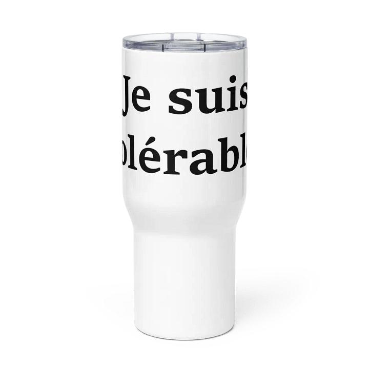 ''Tolérable'' Tasse de voyage avec poignée product image (2)