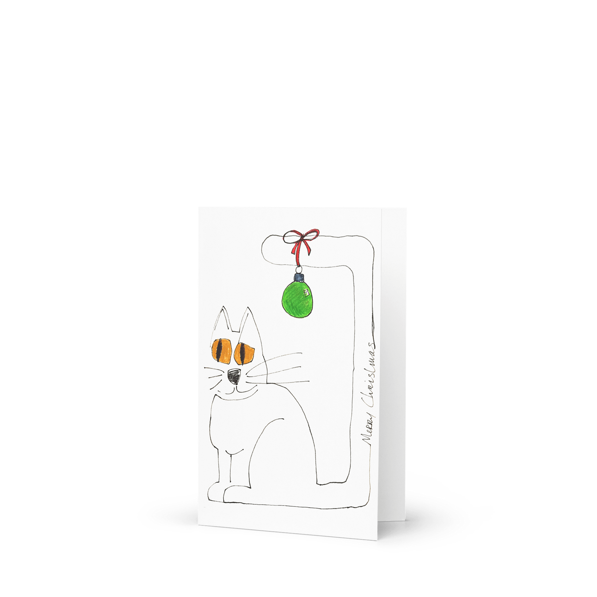 Cat and Ball Holiday Card product image (2)