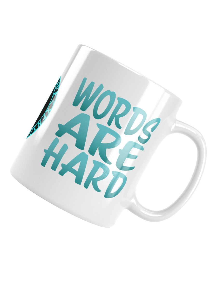 Words Are Hard Glossy Mug product image (12)