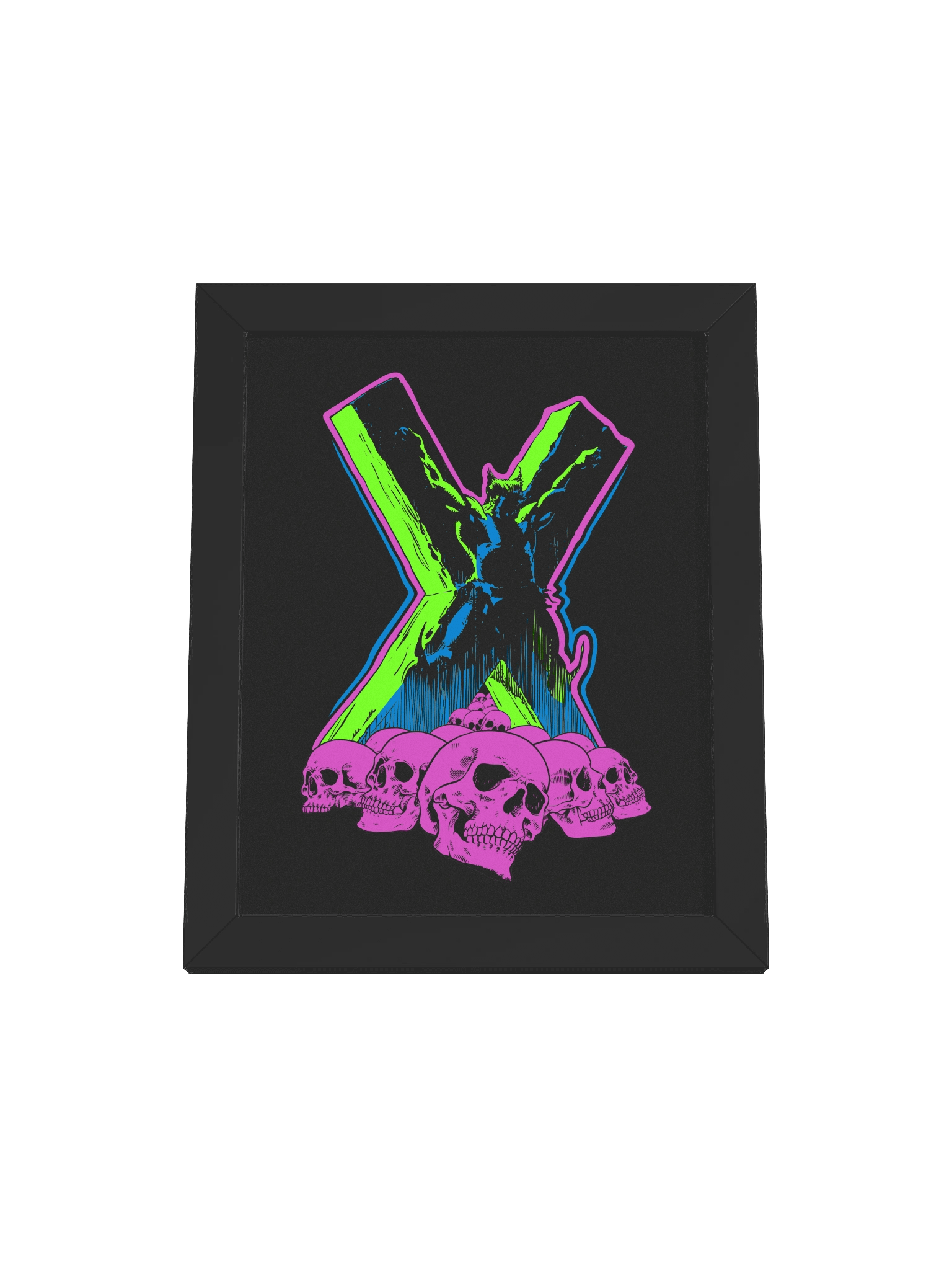 X Skulls Framed Print product image (1)