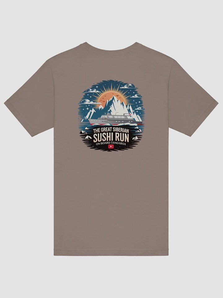 The Great Siberian Sushi Run Women’s T-Shirt – (Light Colours and Mountain Logo)) product image (2)