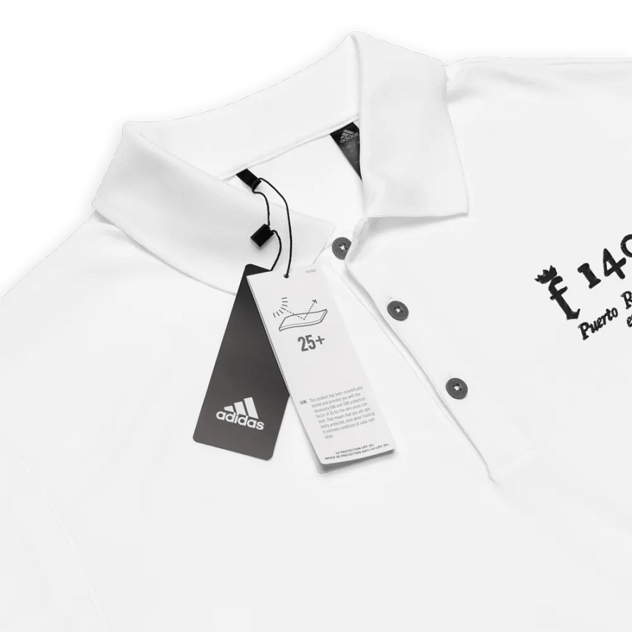 Polo Adidas con letras bordadas - 1493 Puerto Rico es España en América product image (3)