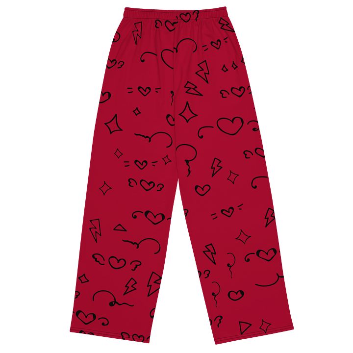 Electric Doodle Unisex Wide-Leg Pants product image (2)