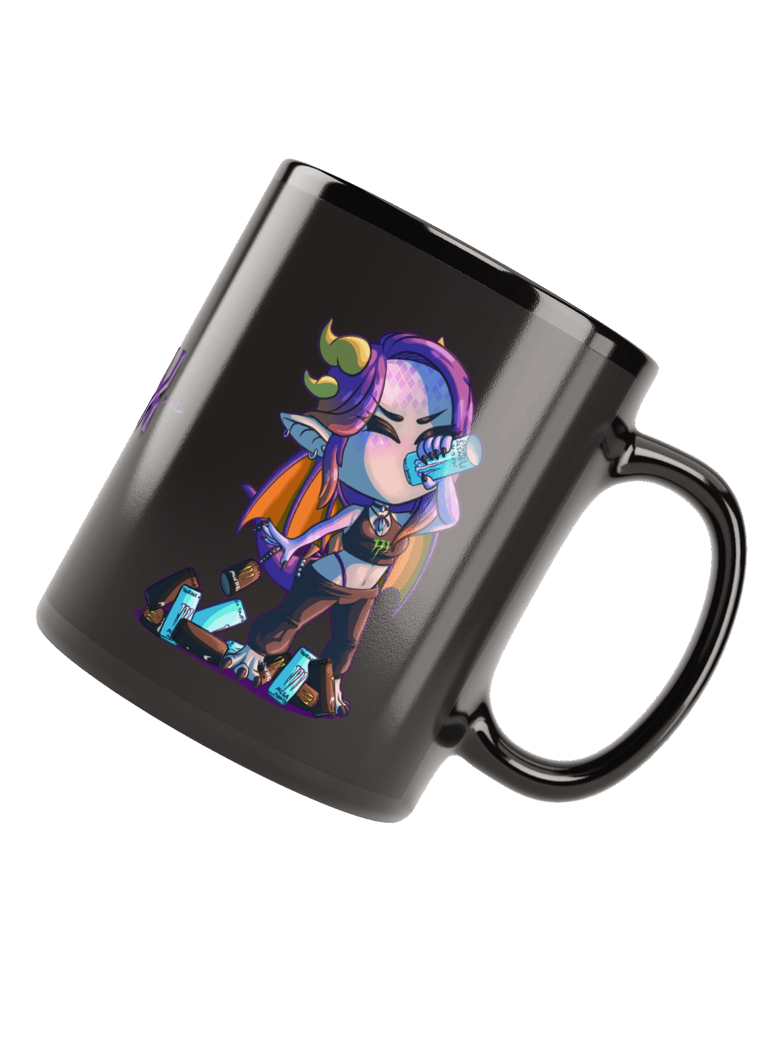Dracthyr Monsta Addict Black Mug! product image (4)