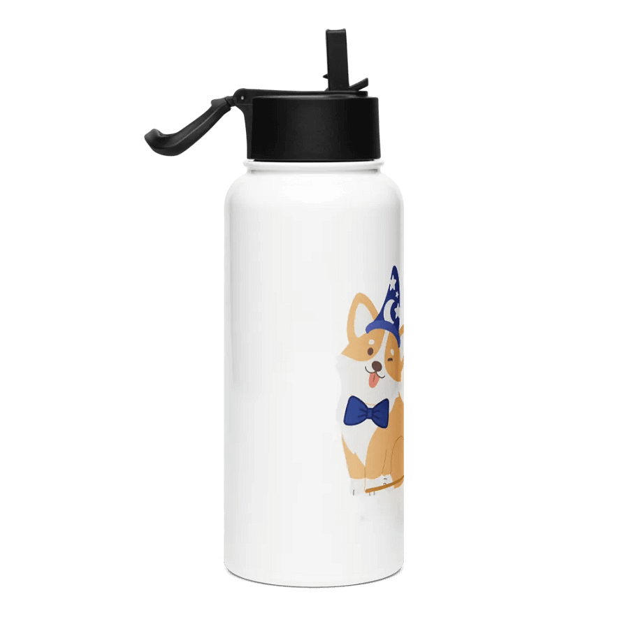 Sorcerer Corgi Water Bottle – Mickey Mouse Cuteness with a Magical Twist product image (4)