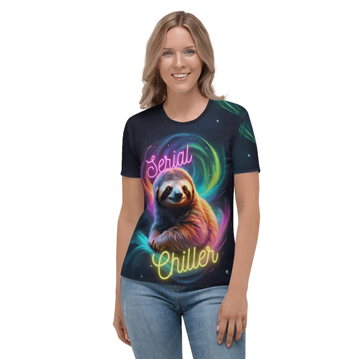 Serial Chiller Sloth All Over Print T-shirt product image (2)