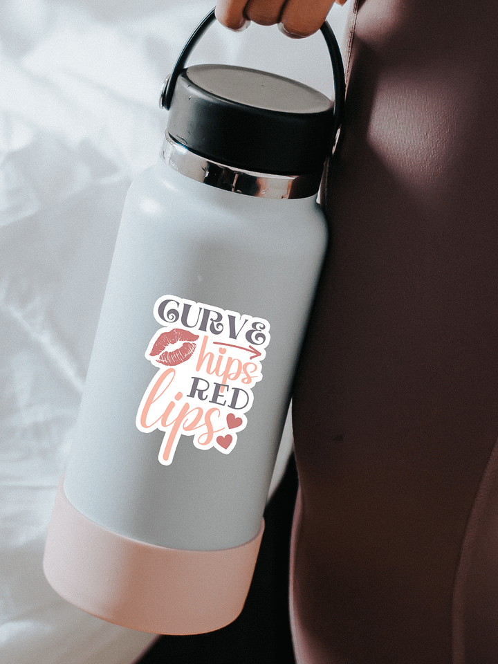 Curve Hips Red Lips Sticker product image (1)