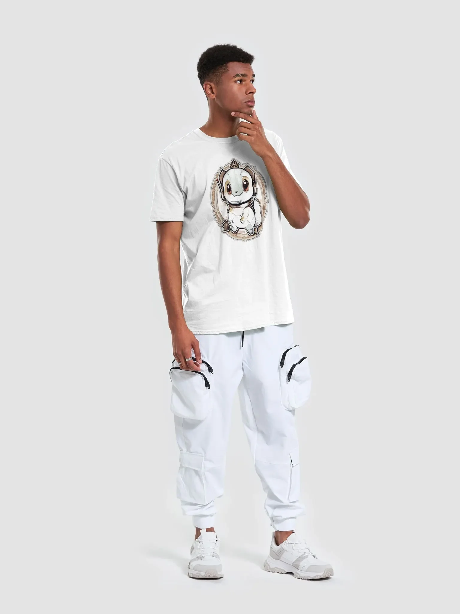 T-shirt avec un joli furet de dessin animé / T-shirt with a cute cartoon ferret product image (5)