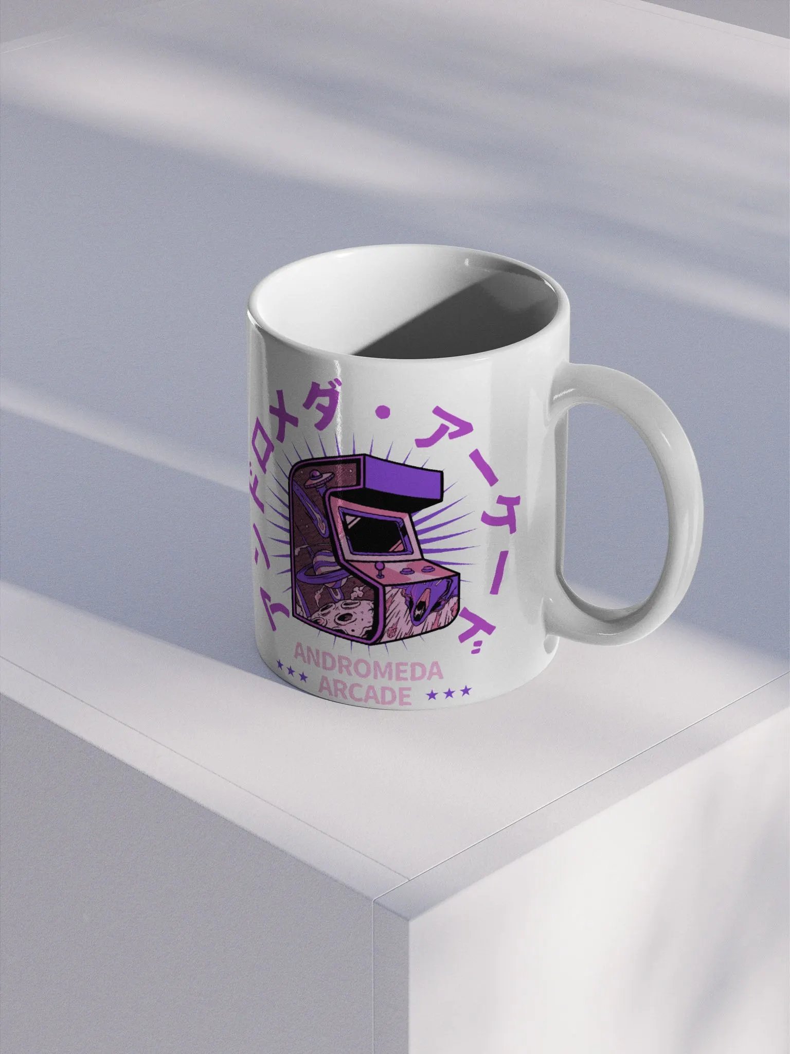 Andromeda Arcade Mug (Purple Machine) product image (2)