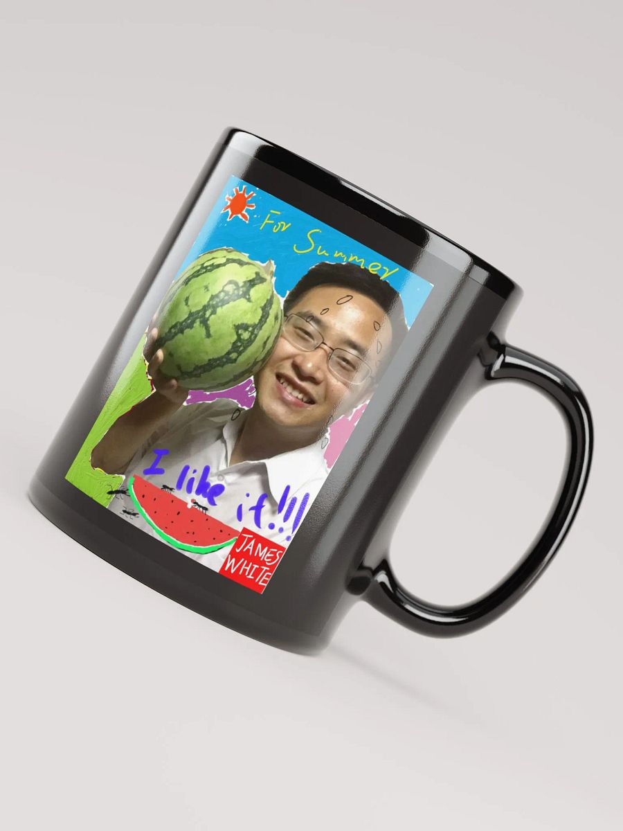 Black Glossy Mug: watermelon product image (7)