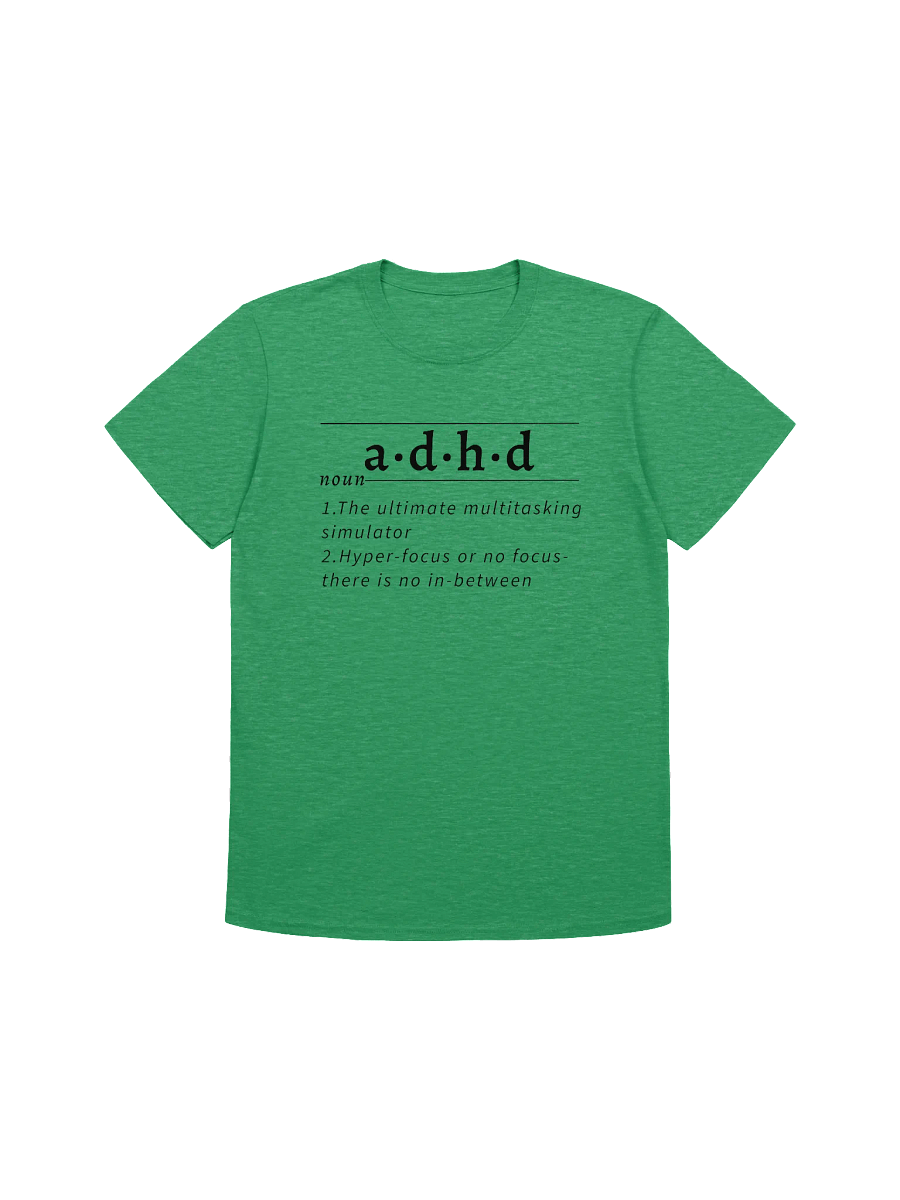 ADHD Definition Unisex Tee blk v1 product image (1)