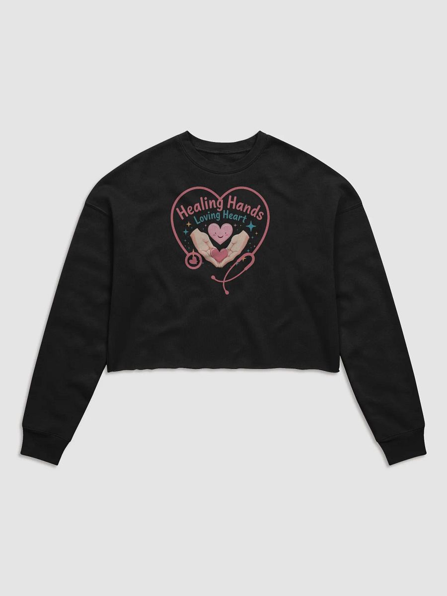 Healing Hearts Stethoscope Crop Sweatshirt product image (1)