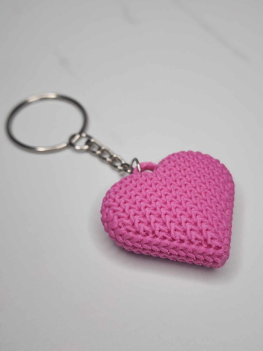 "Knitted" Heart Keychain product image (2)