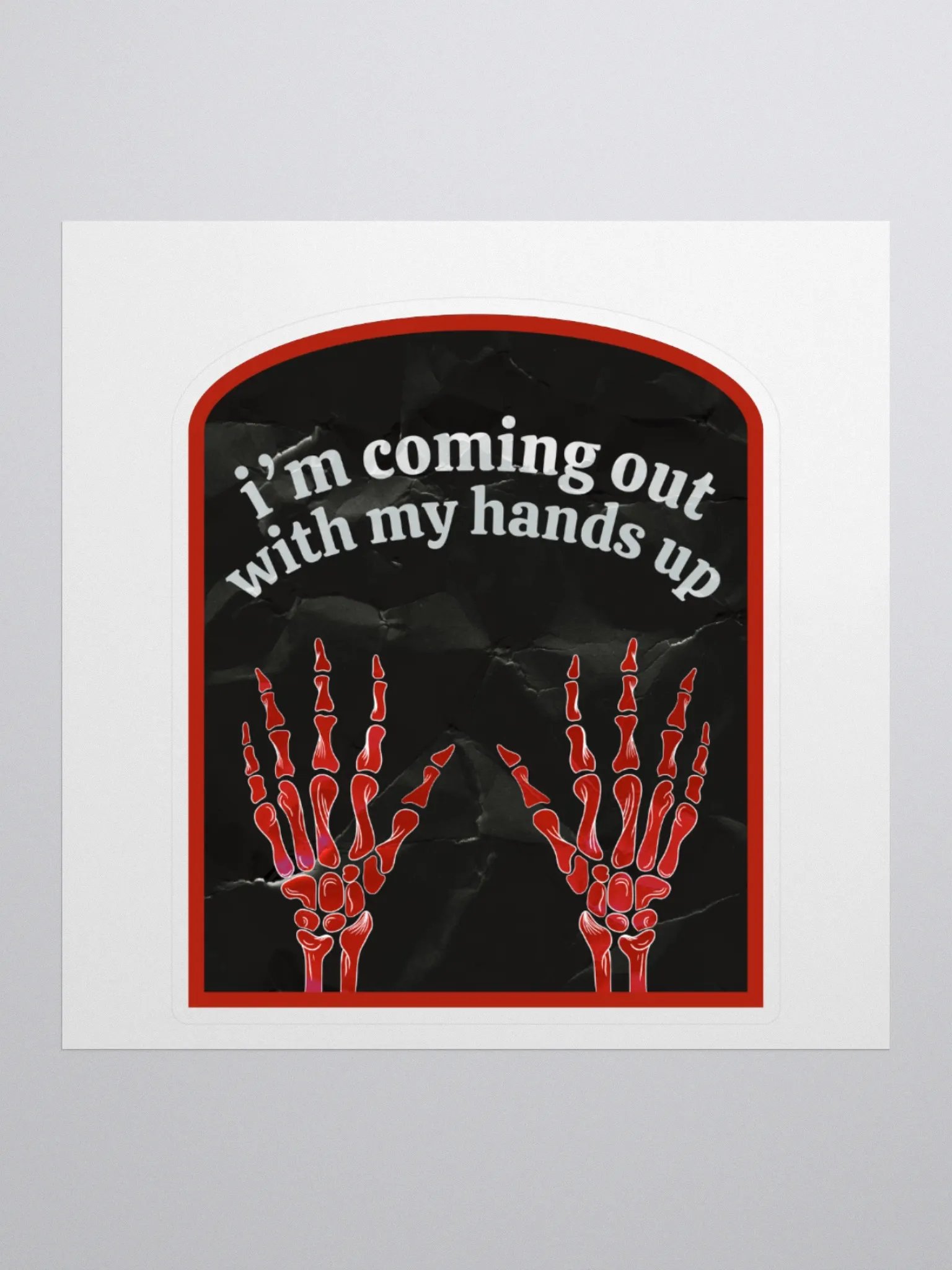 looks like i’m caught - die cut sticker product image (1)