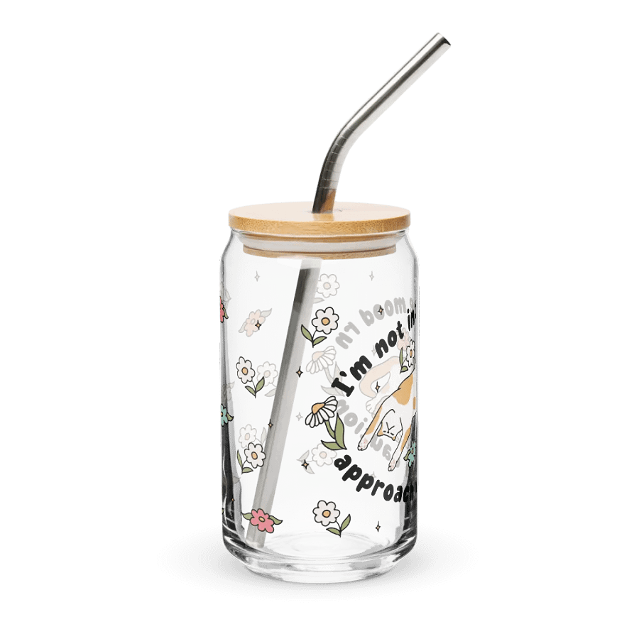 [I'm Not In The Mood Rn Approach With Caution] Can-Shaped Glass (16oz) product image (4)