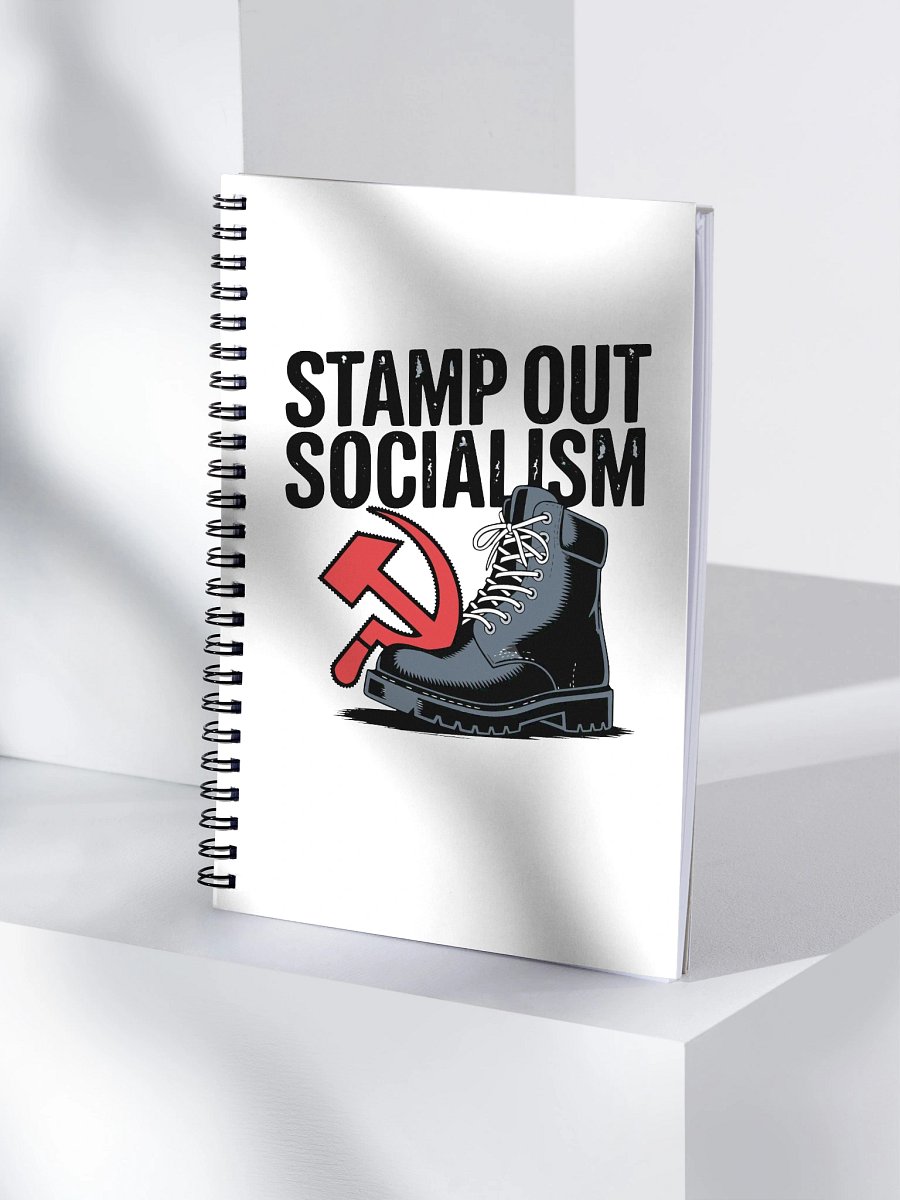 Stamp Out Socialism Boot Graphic – Anti-Socialism Art product image (4)