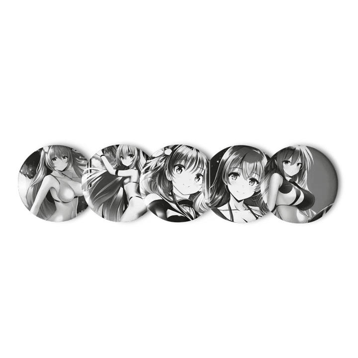 Anime Girls Pins -RFNB Original Art- product image (2)