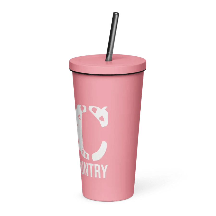 Cross Country Distressed Logo Straw Tumbler product image (129)