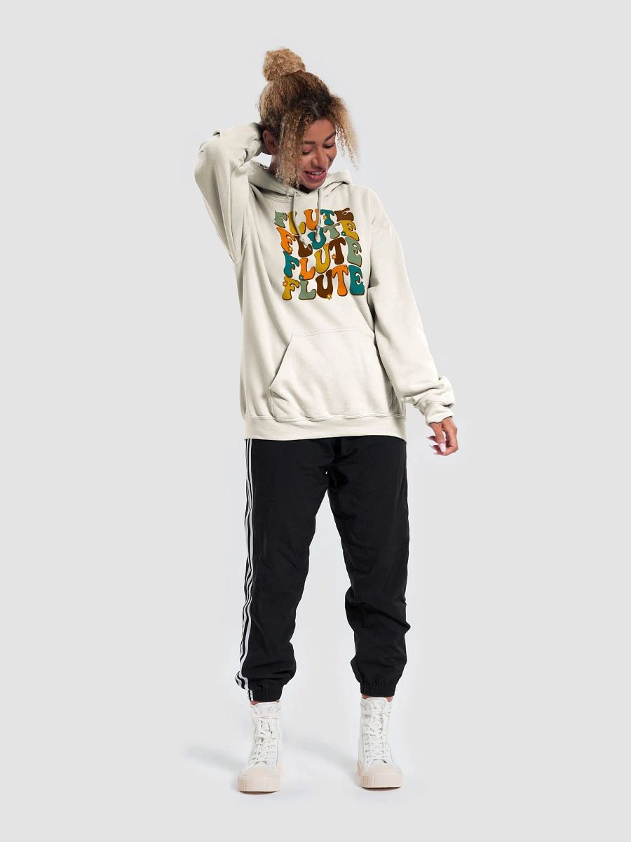 Textured Groovy Wavy Flute Hoodie - Retro Colors product image (5)