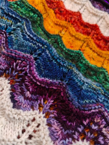 The Traveller Scarf ✨ 

---

Currently so close to finishing this project. Only four more colours and I'm able to cast this o...