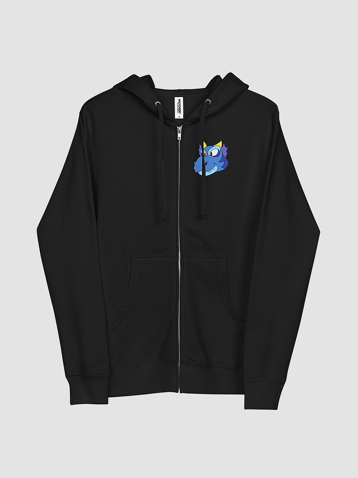Happy Blue Dragon Fleece Zip Up Hoodie product image (2)