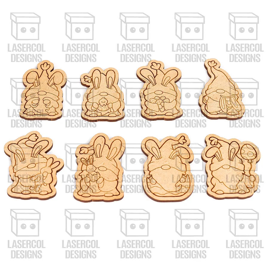 Easter Gnomes Paint Kit DIY Cut Outs Bundle - Laser Cut Files product image (2)