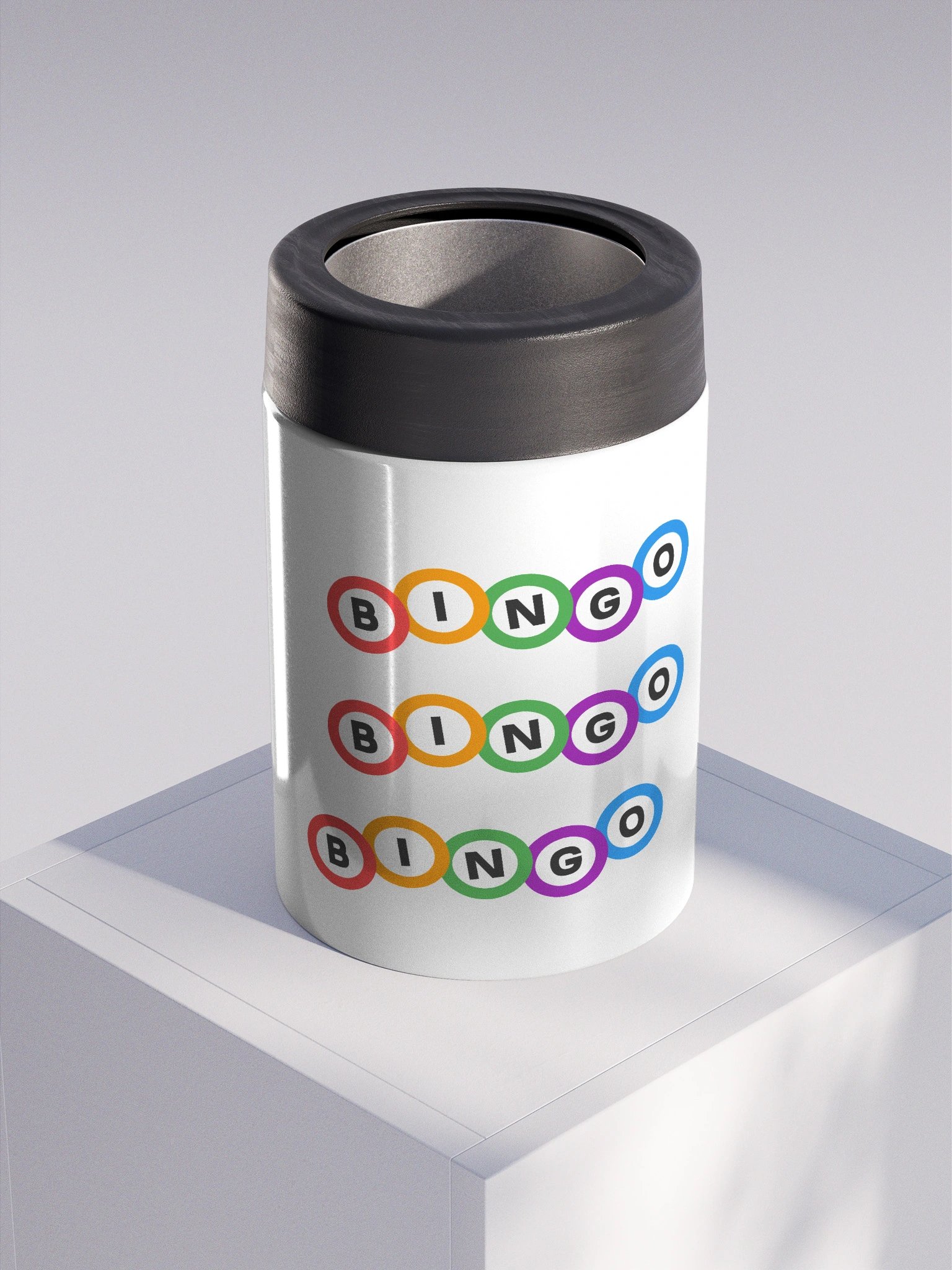 Stainless Steel Bingo Ball Coozie product image (3)
