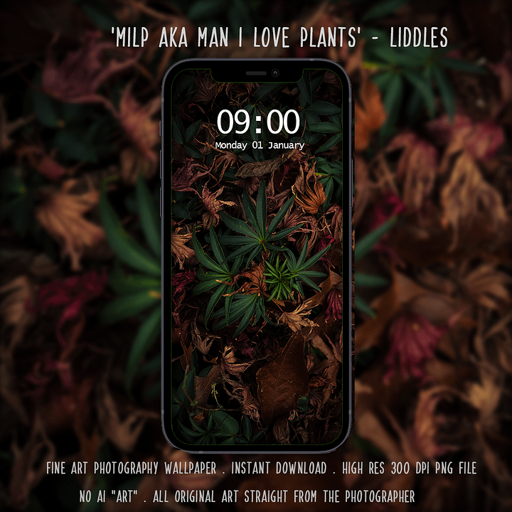 Man I love plants by Liddles phone wallpaper product image (1)