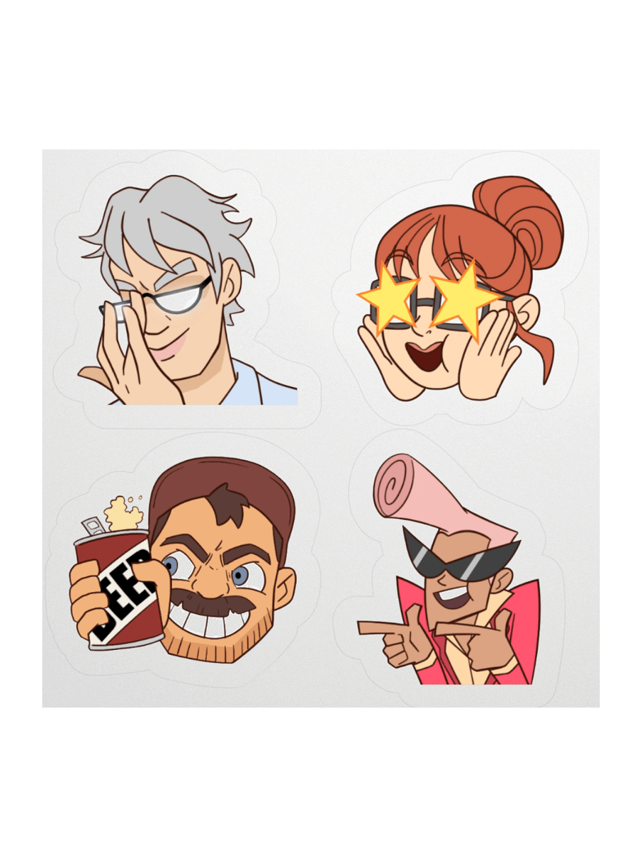 Death Battle Hosts - Stickers Set product image (1)