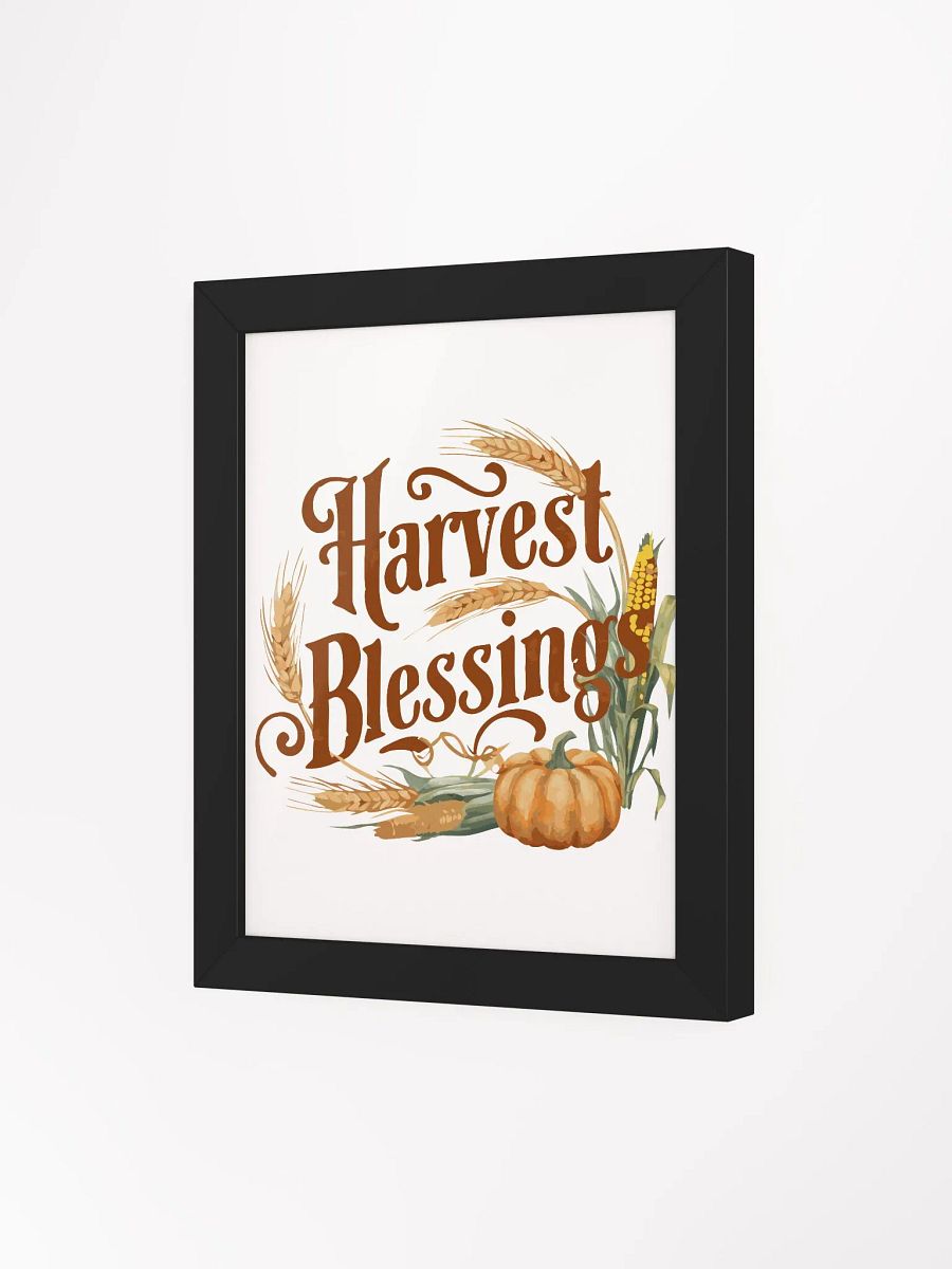 Autumn Harvest Blessings Framed Poster – Perfect Fall Home Decor product image (73)