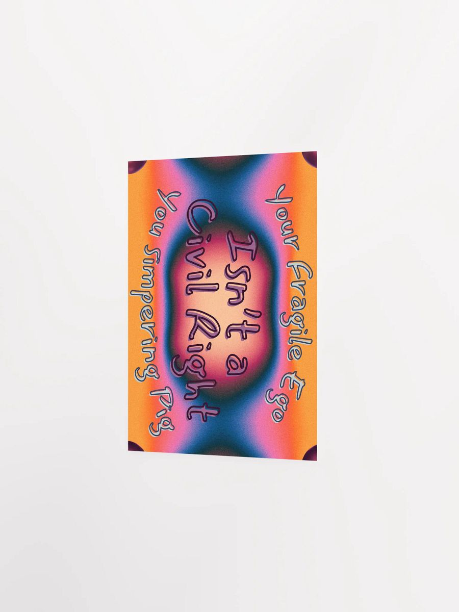 Hands Off DEIA, Your Fragile Ego, Protest Poster product image (8)