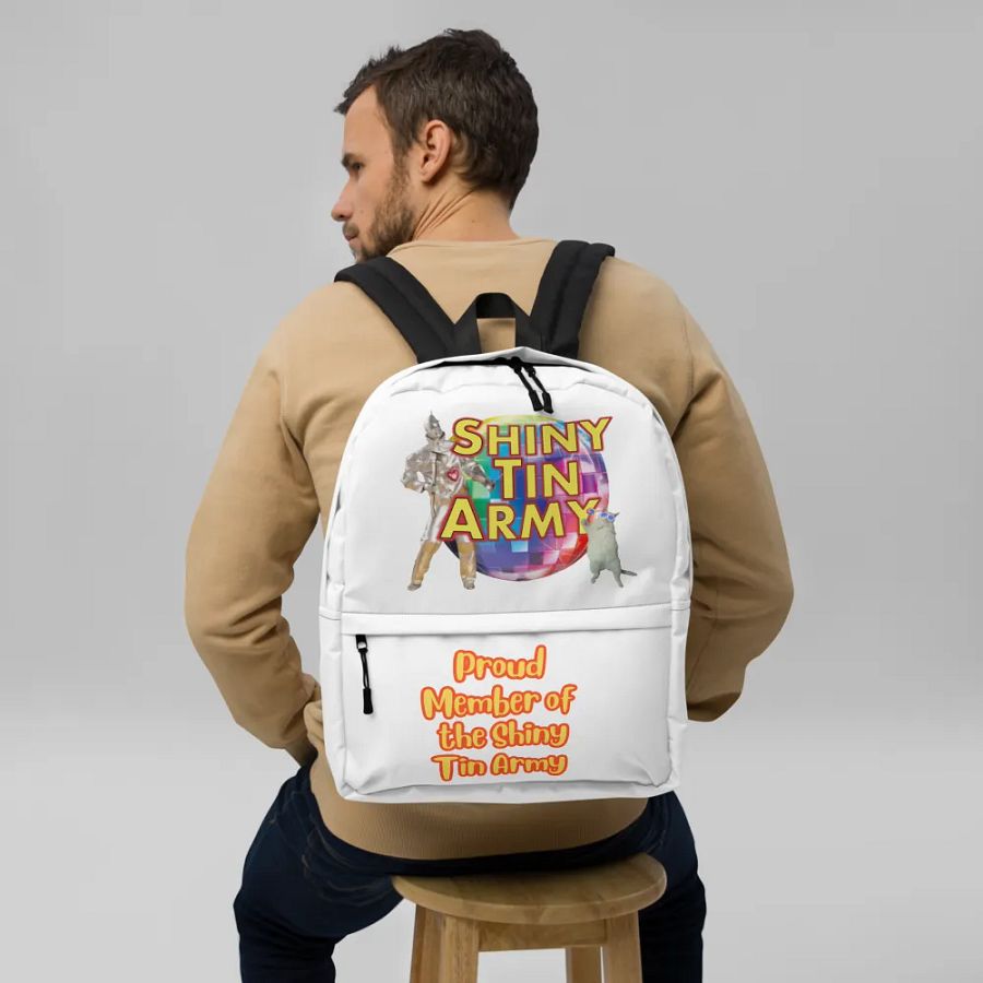 Shiny Tin Army Backpack product image (9)