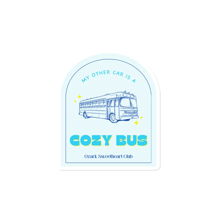 Cozy Bus Die-Cut Magnet product image (2)