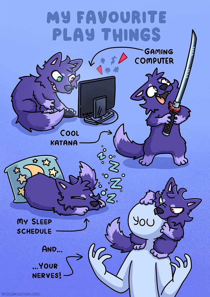 Pet/OC/Furry Listicle Comic | Commission product image (2)