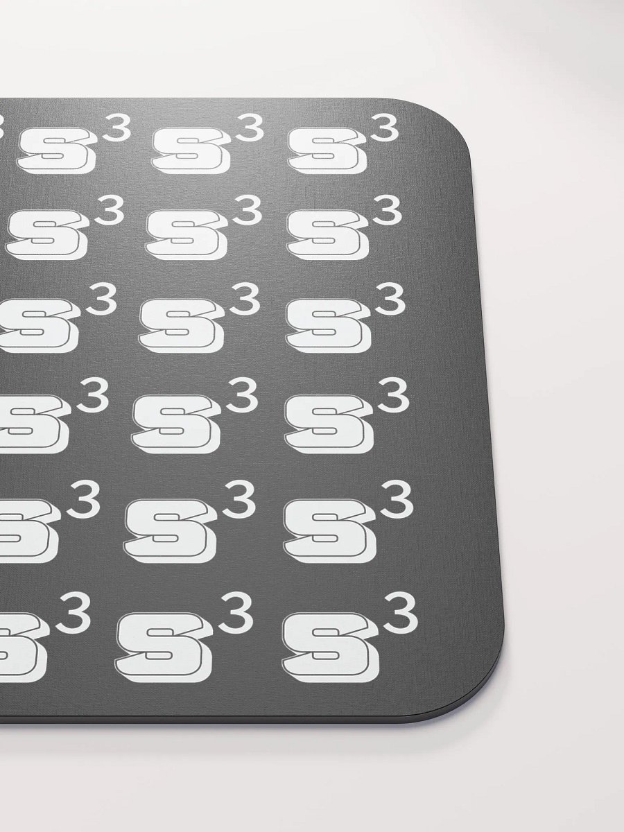 S³ Mouse Pad // White On Black product image (5)