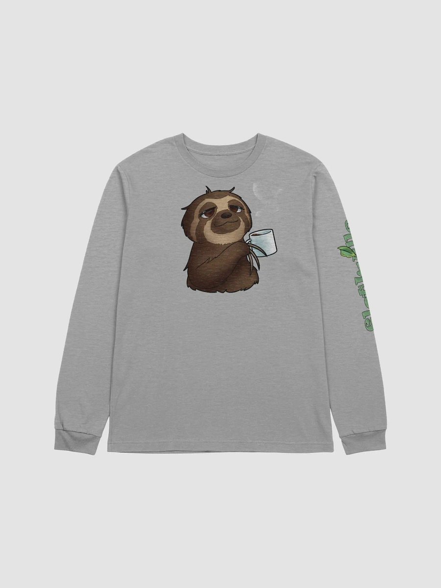 Relax & Sip Sloth Long Sleeve Tee product image (16)
