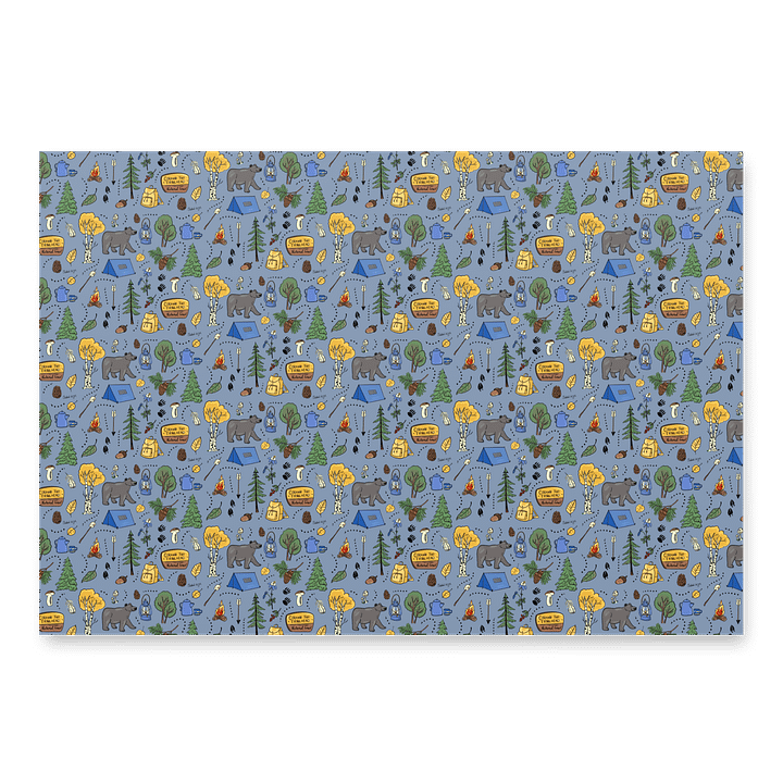 Colorado Trail Adventure in blue Wrapping Paper Set product image (2)