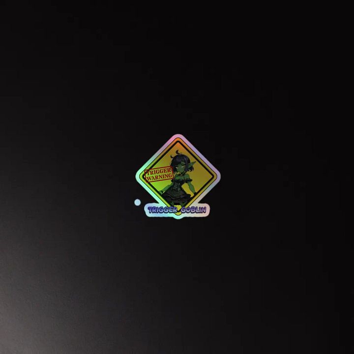 Mischievous Trigger Goblin Holographic Sticker Sheet product image (4)