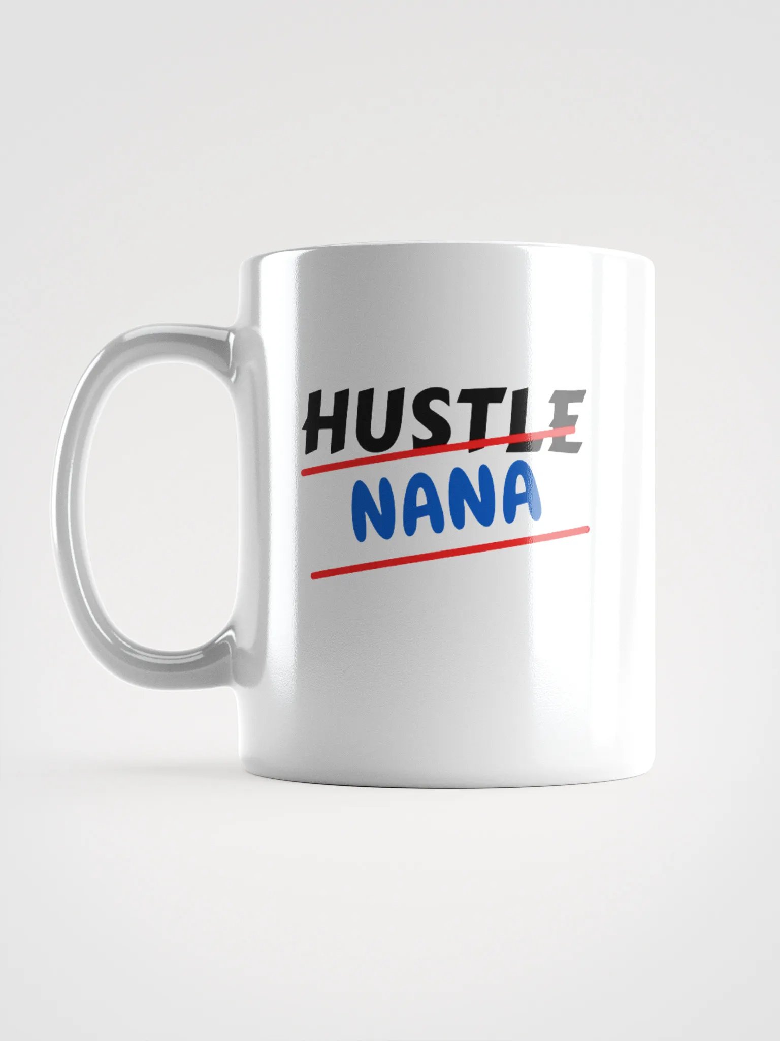 HUSTLE NANA White Glossy Mug product image (10)