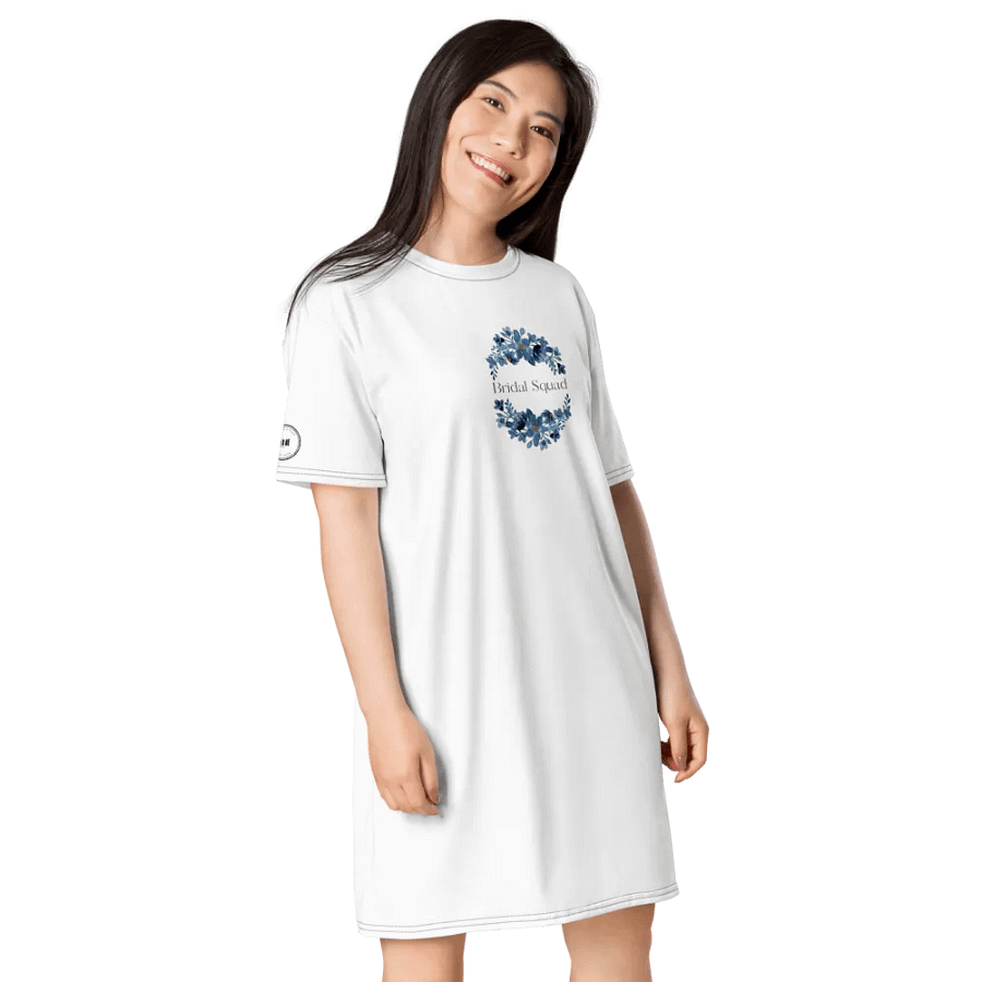 Bridal Squad T-Shirt 009 Blue Logo Dress product image (5)