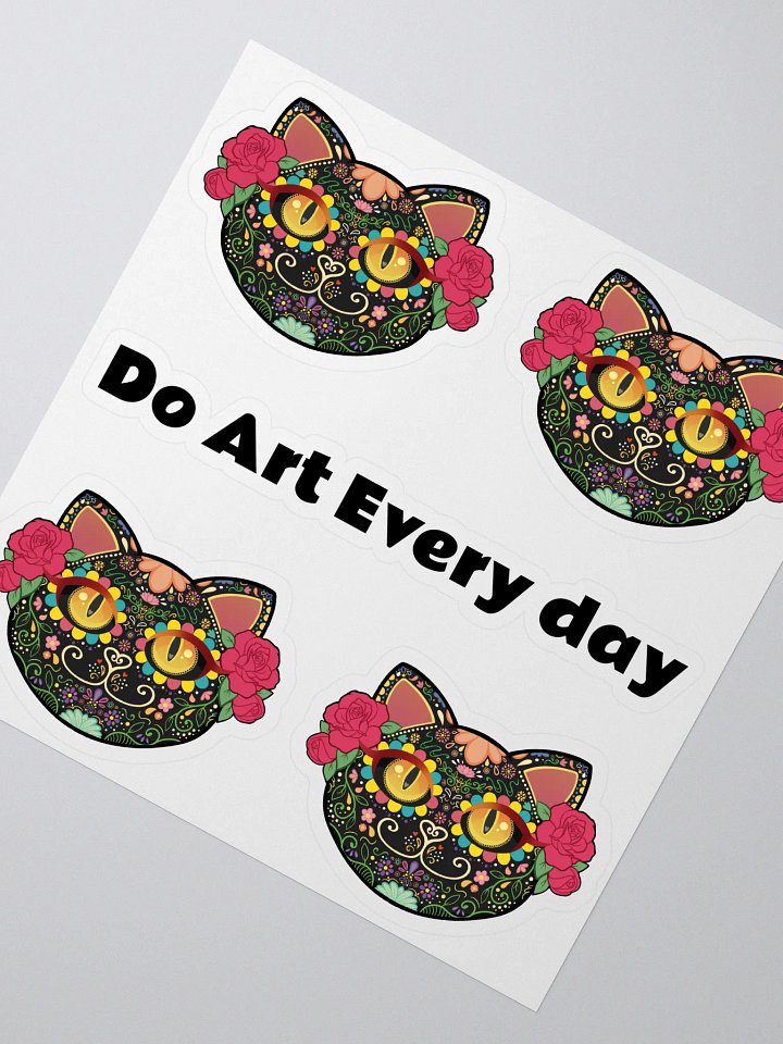 Sugar Skull Cat Stickers product image (2)