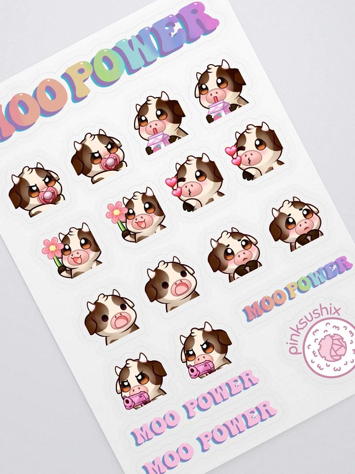 Moo Power Sticker Sheet product image (2)