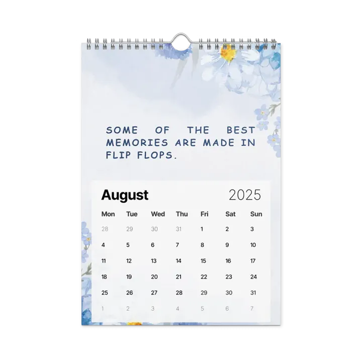 FLORAL INSPIRATIONAL QUOTES WALL CALENDAR 2025 product image (2)