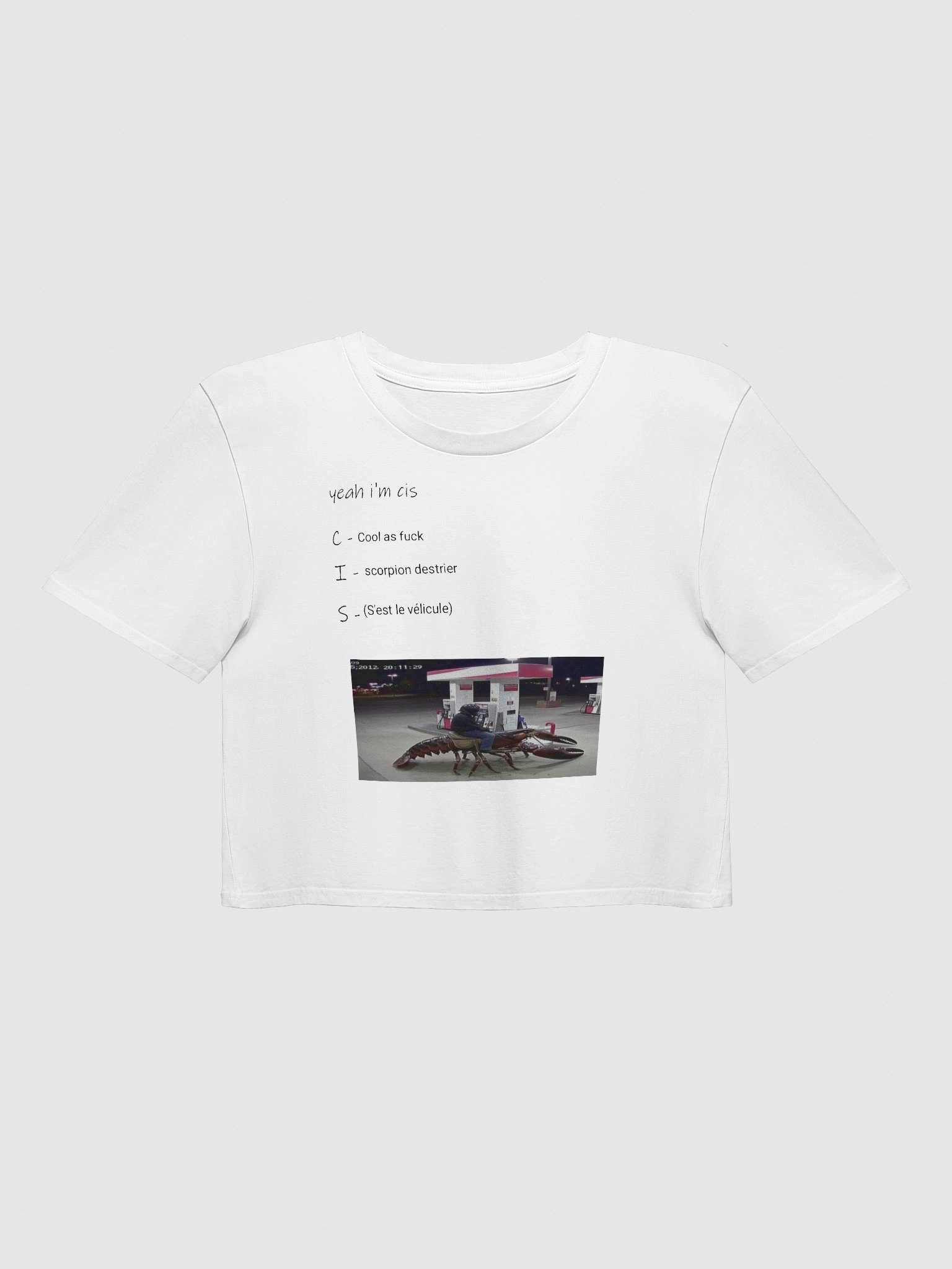 crop top YEAH IM CIS product image (1)