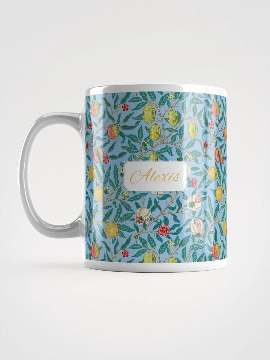 Personalized Four Fruits Pattern White Glossy Mug product image (6)
