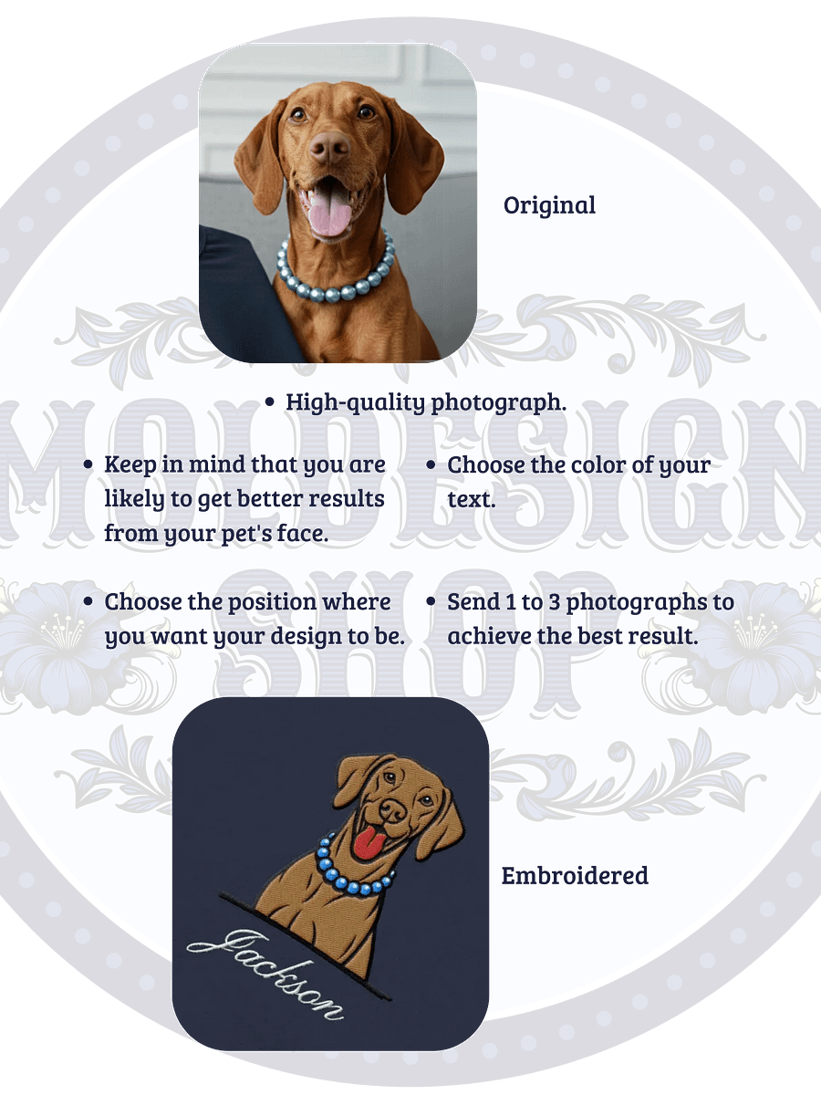 YOUR VIZSLA! / SWEATSHIRT WITH PERSONALIZED NAME / EMBROIDERED product image (5)