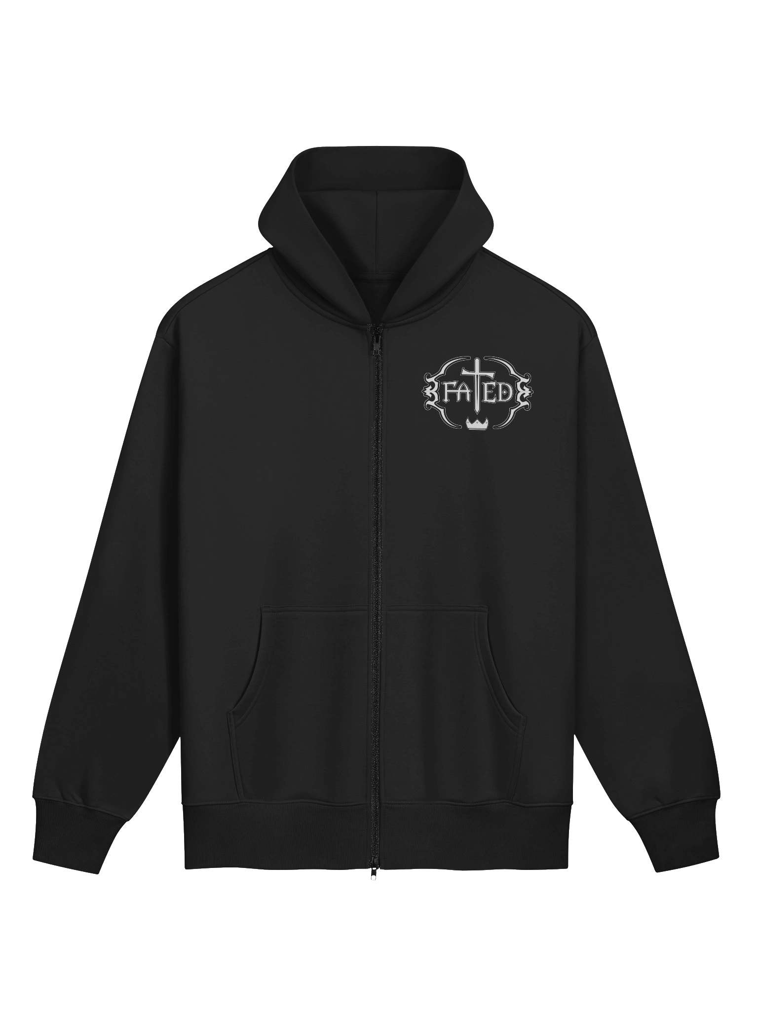 Fated Classic Logo Premium Heavyweight Zip Hoodie product image (5)