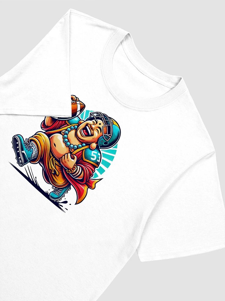 Laughing Buddha Tshirt Playing Football product image (1)