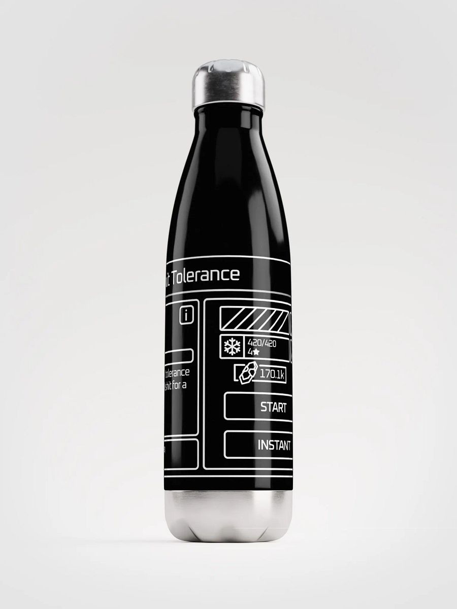 Prime Bullshit Tolerance Stainless Steel Water Bottle product image (1)